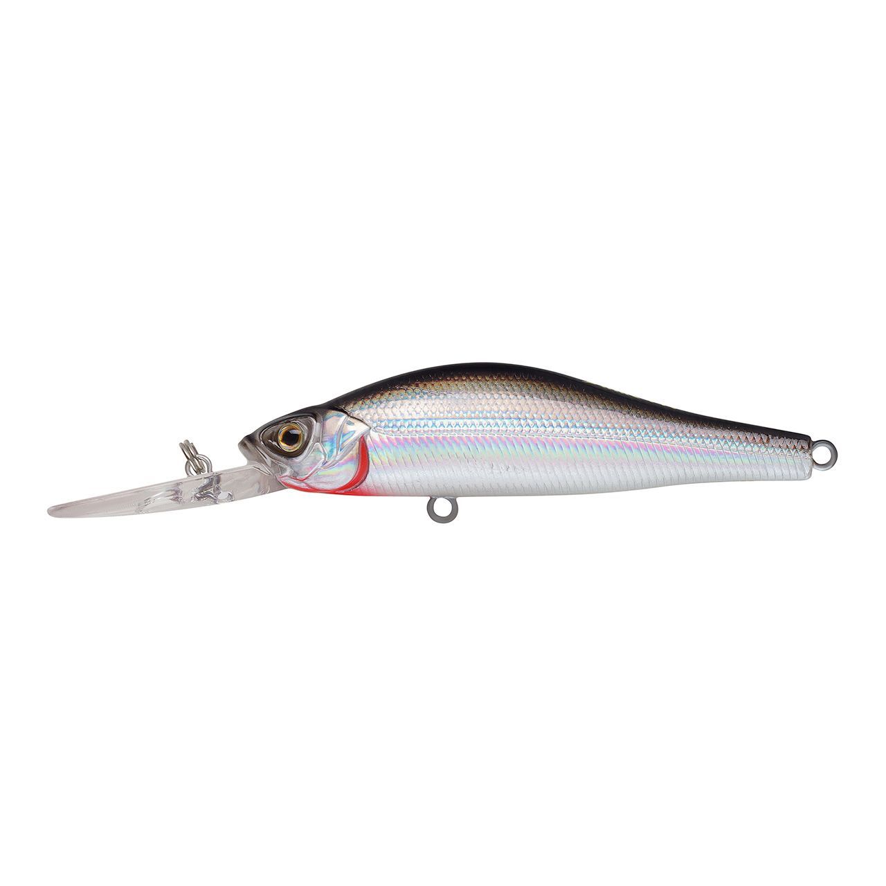 Воблер Минноу Strike Pro Archback Deep 80SP,  80 мм,  10, 8 гр,  Загл. 1, 5м.-4, 0м.,  Нейтральный,  цвет: A010-EP Black Back Silver,  (EG-125AL-SP#A010-EP)