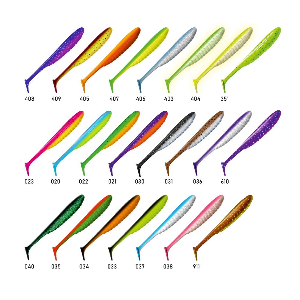 Приманка ZUB-BLEAK 175мм-3шт,  (цвет 407) зеленый верх-желтый низ