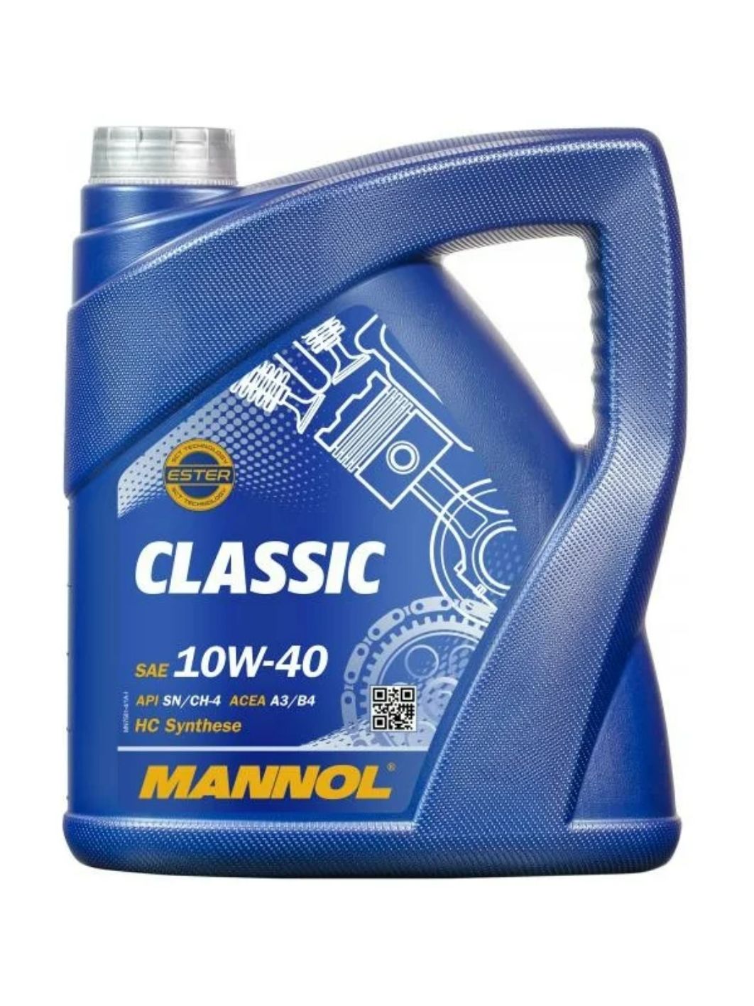 MANNOL Classic 10W40 7501 4л полусинтетическое моторное масло