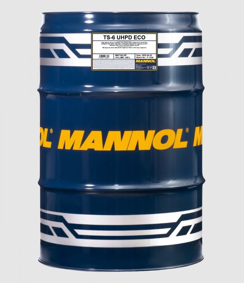 MANNOL TS-6 UHPD 10W40 Eco 7106 208л синтетическое моторное масло бочка
