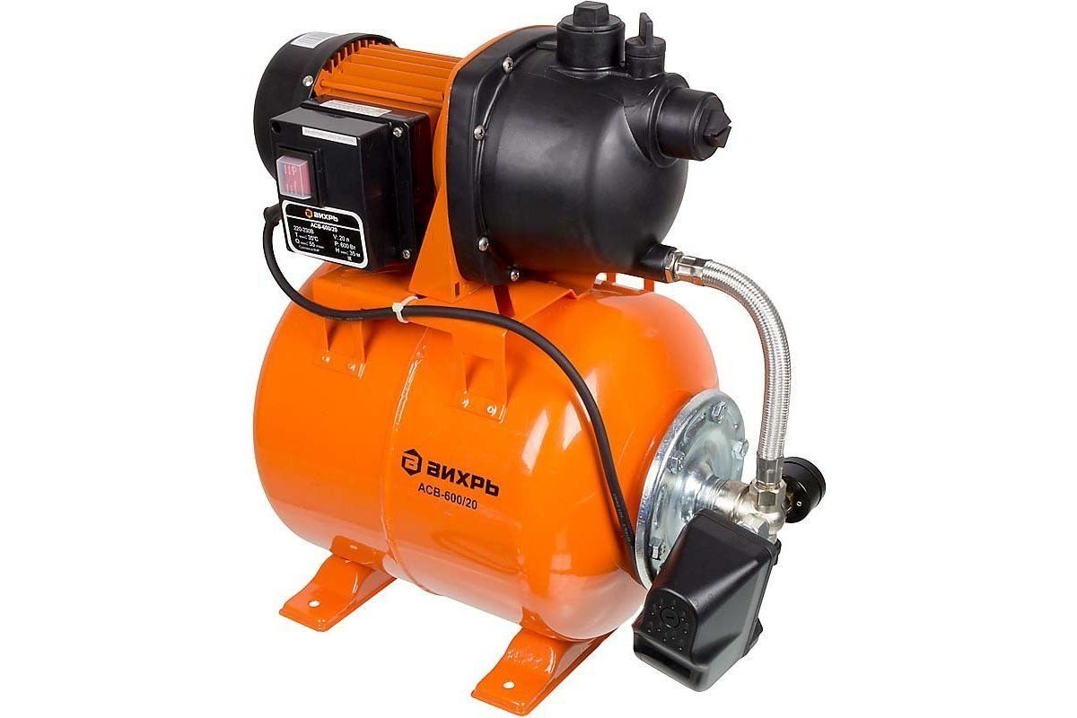 Насосная станция ВИХРЬ ACB-600/20 (600Вт,  3300л/ч,  9/35м. для чистой воды) 68/1/12