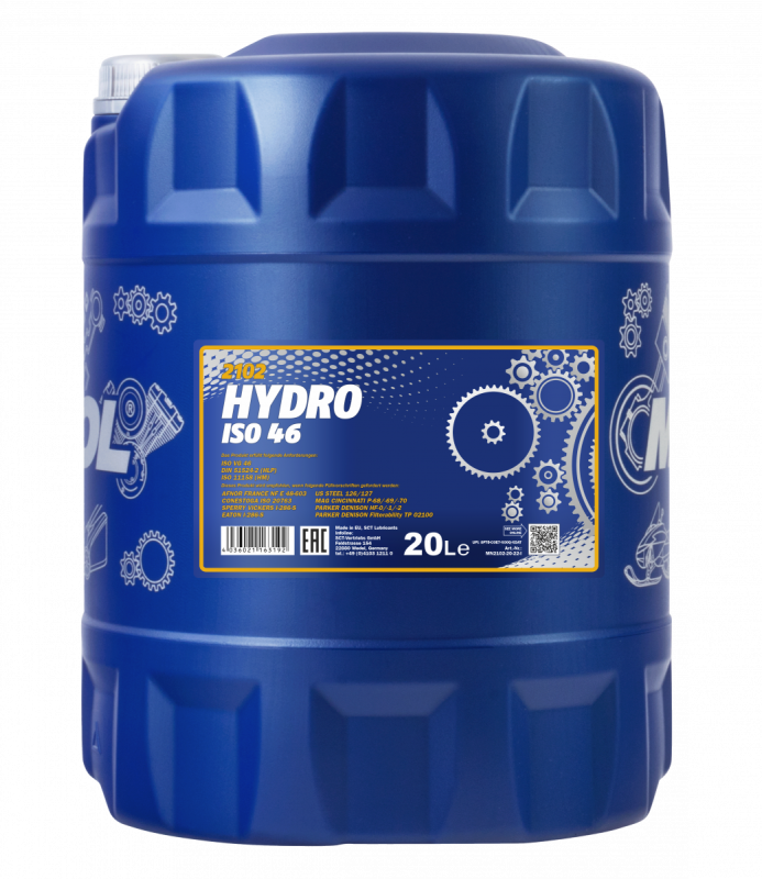 MANNOL Hydro ISO 46 (HLP-46) 2102 20л гидравлическое масло