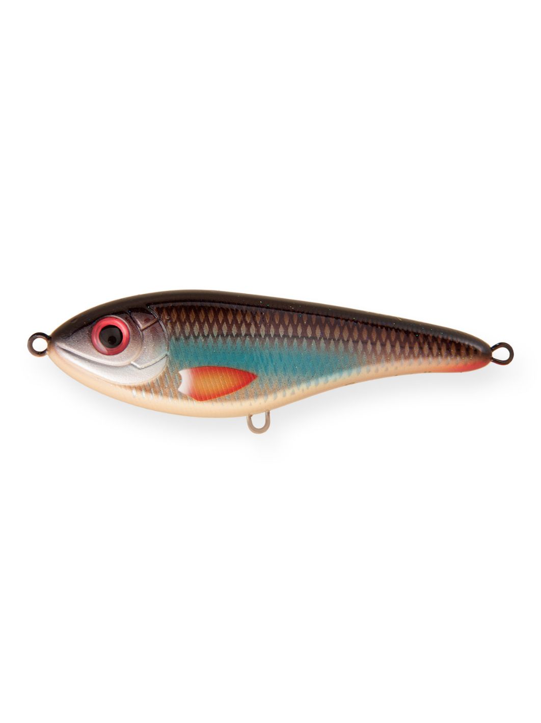 Воблер Джеркбейт Strike Pro Buster Jerk Sinking,  150 мм,  75 гр,  Загл. 0, 5м.-4, 0м.,  Тонущий,  цвет: C477F Peach Roach,  WOLF COLOR,  (EG-048#C477F)
