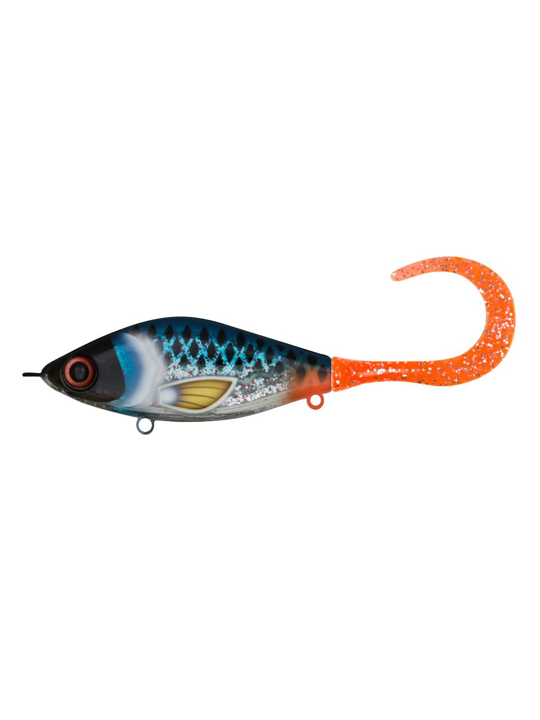 Воблер Джеркбейт Strike Pro Guppie Jr,  110 мм,  70 гр,  Загл. 0, 5м.-3, 0м.,  Тонущий,  цвет: A272G Transparent Blue,  (EG-208A#A272G)