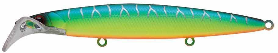 Воблер Минноу Strike Pro Scooter Minnow 110F,  110 мм,  11, 8 гр,  Загл. 1, 5м.-2, 5м.,  Плавающий,  цвет: A223S-RP Pearl Mat Tiger,  (EG-186F#A223S-RP)