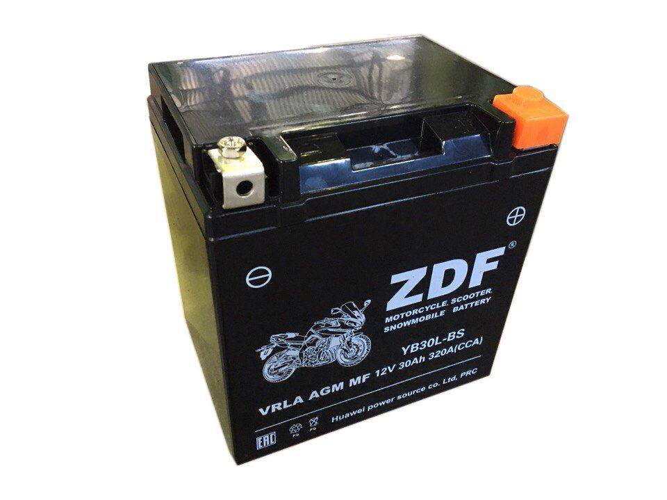 Аккумулятор ZDF 1230.2 VRLA AGM MF YB30L-BS 165*125*176