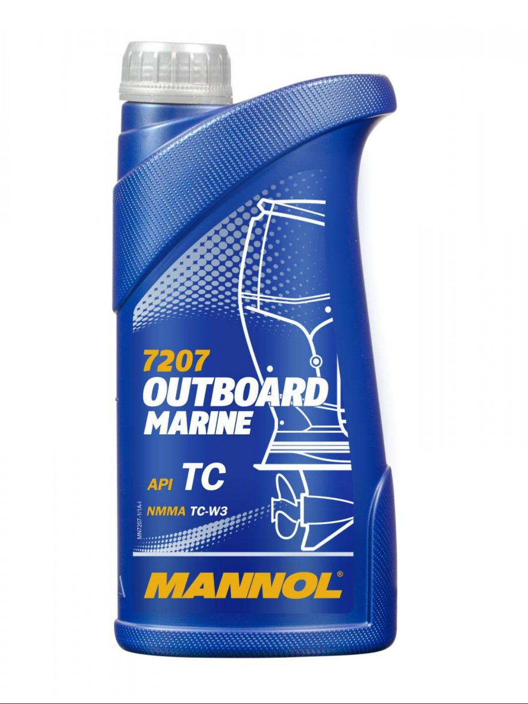 MANNOL Outboard Marine 7207 1л масло на синтетической основе для двухтактных подвесных лодочных моторов