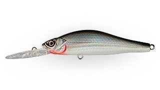 Воблер Минноу Strike Pro Archback Deep 80SP,  80 мм,  10, 8 гр,  Загл. 1, 5м.-4, 0м.,  Нейтральный,  цвет: A010-EP Black Back Silver,  (EG-125AL-SP#A010-EP)