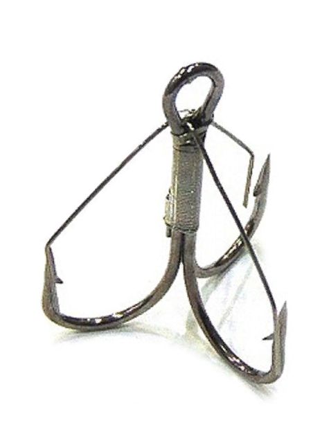 Крючок KOI "WEEDLESS TREBLE HOOK",  2 (INT),  цвет BN,  незацепляйка (шт.)