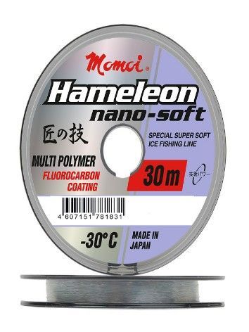 Леска Hameleon Nano-Soft Winter 0.181мм, 3, 7 кг, 30 м,  прозрачная (шт)