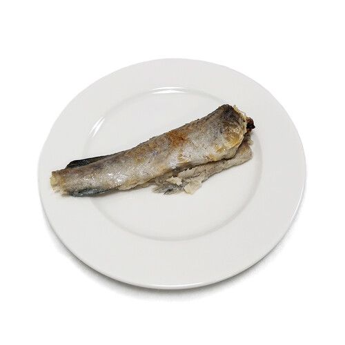 Окунь морской жареный