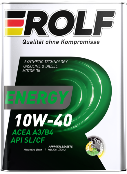 ROLF Energy 10W40 SL/CF 4л полусинтетическое моторное масло