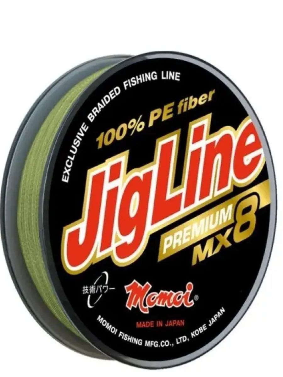 Шнур JigLine Premium WX8 0, 16 мм, 13 кг, 100 м,  хаки