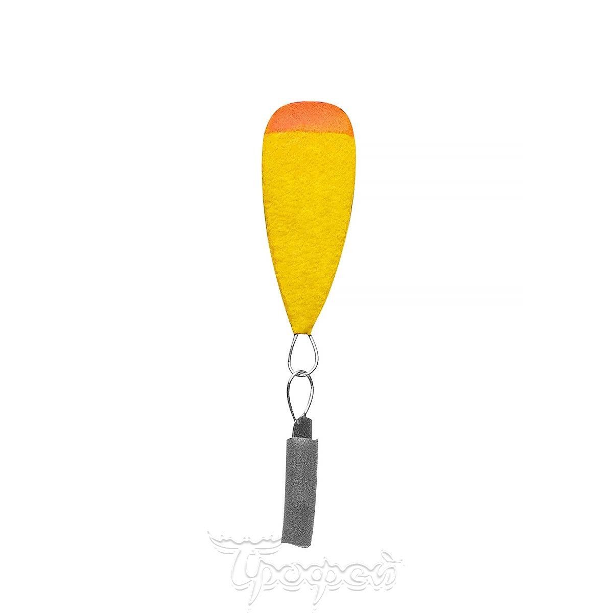 Поплавок точеный зимний одинарный №1 желтый Premier Fishing