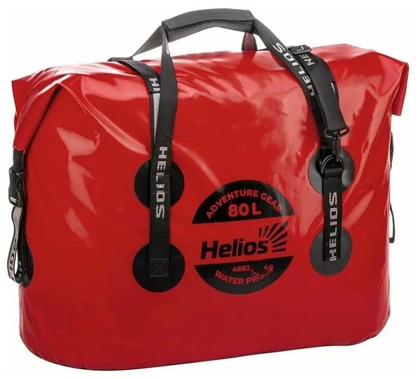 Гермосумка 80л (ПВХ,  красный/черный) Helios