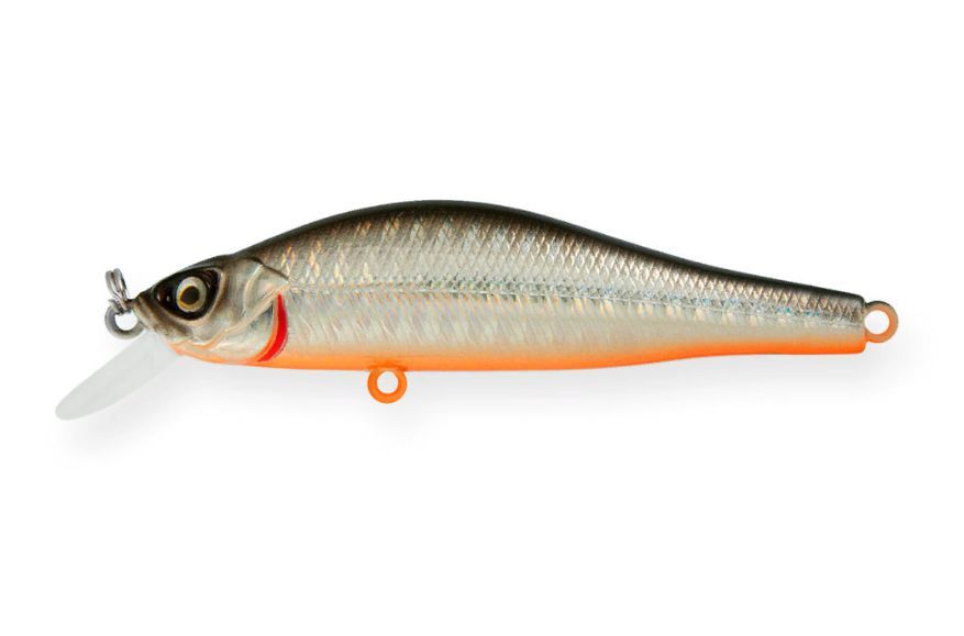 Воблер Минноу Strike Pro Archback Deep 80SP,  80 мм,  10, 8 гр,  Загл. 1, 5м.-4, 0м.,  Нейтральный,  цвет: 612T Natural Shad Silver,  (EG-125AL-SP#612T)