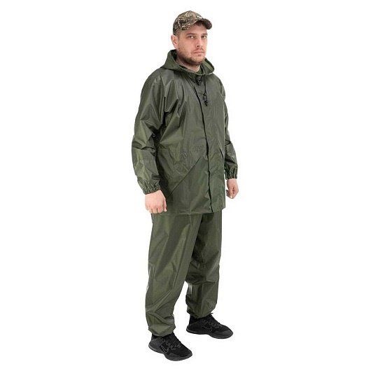 Костюм ветровлагозащитный Походный,  цв.зеленый PU 5000 р.56 (T-KS-VVZ-3XL-PU5-002) Helios