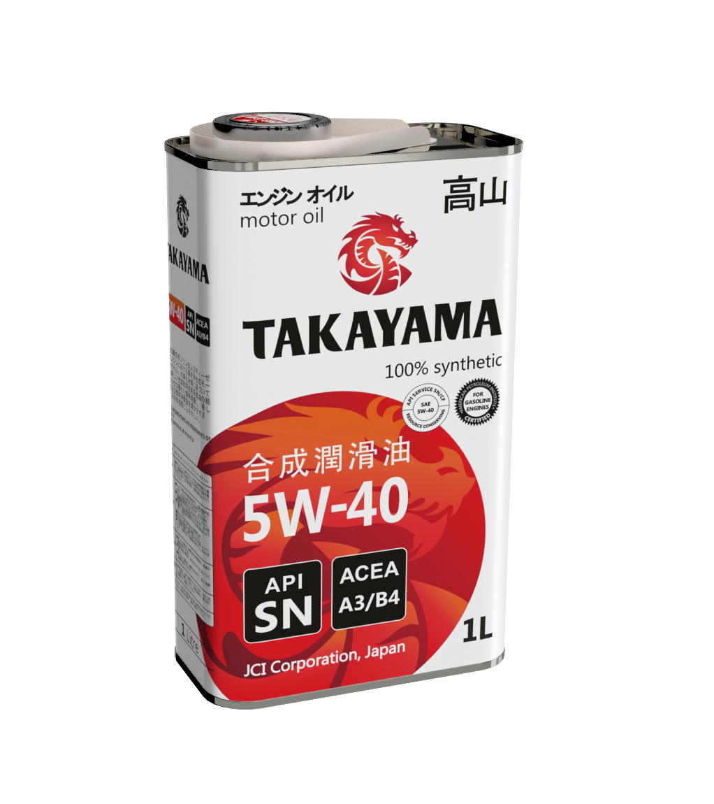 TAKAYAMA ADAPTEC SAE 5W40 API SN/CF 1л синтетическое моторное масло