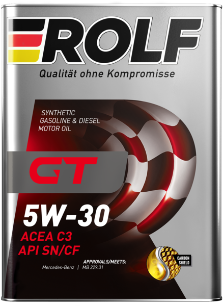ROLF GT 5W30 SN/CF C3 4л синтетическое моторное масло