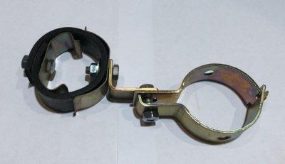 Хомут подвески трубы резонатора УАЗ 452 (дв.4091,  4213 инжект.),  "клещи",  В СБОРЕ