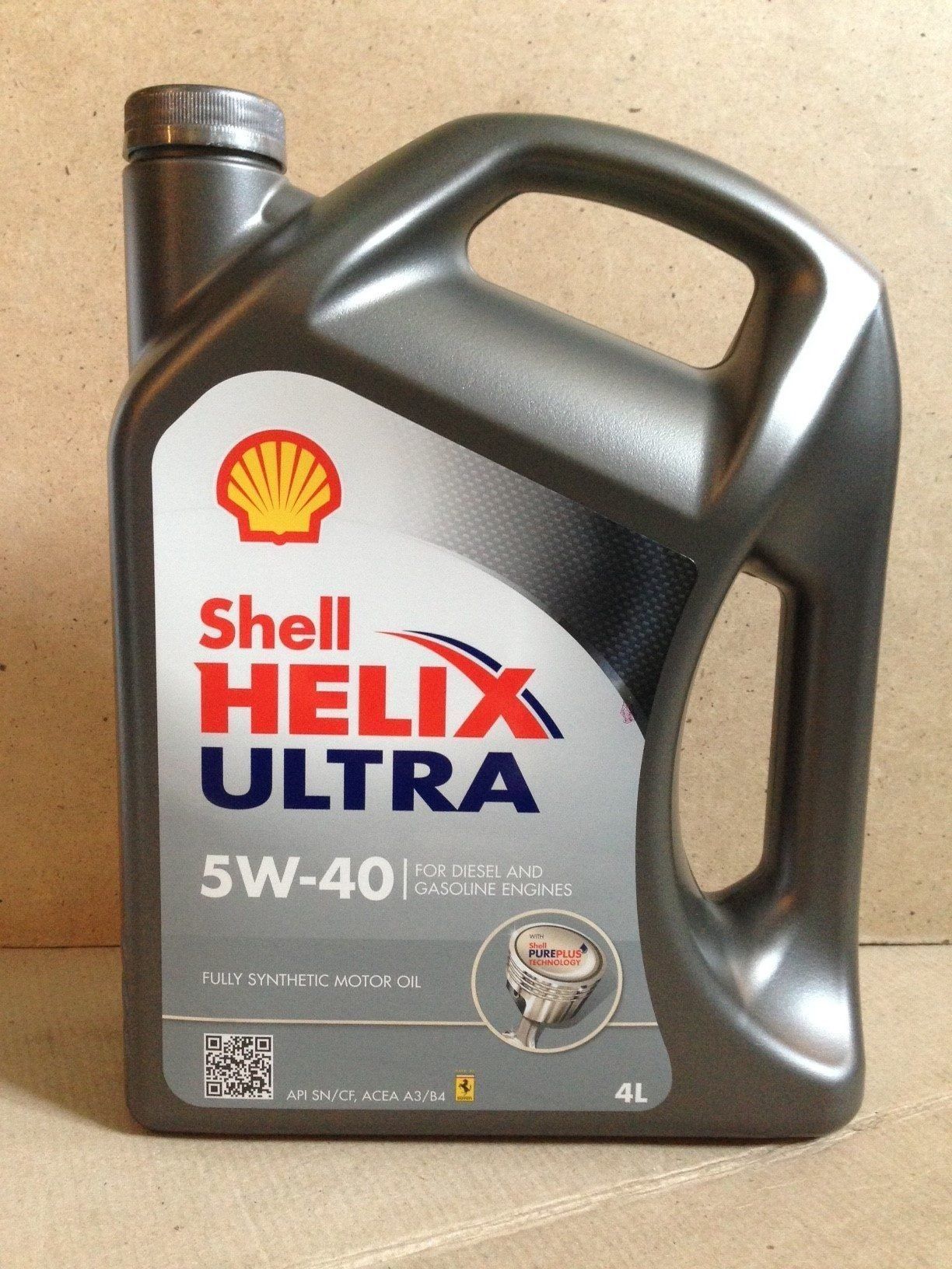 SHELL HELIX ULTRA 5w40  4L синтетическое моторное масло