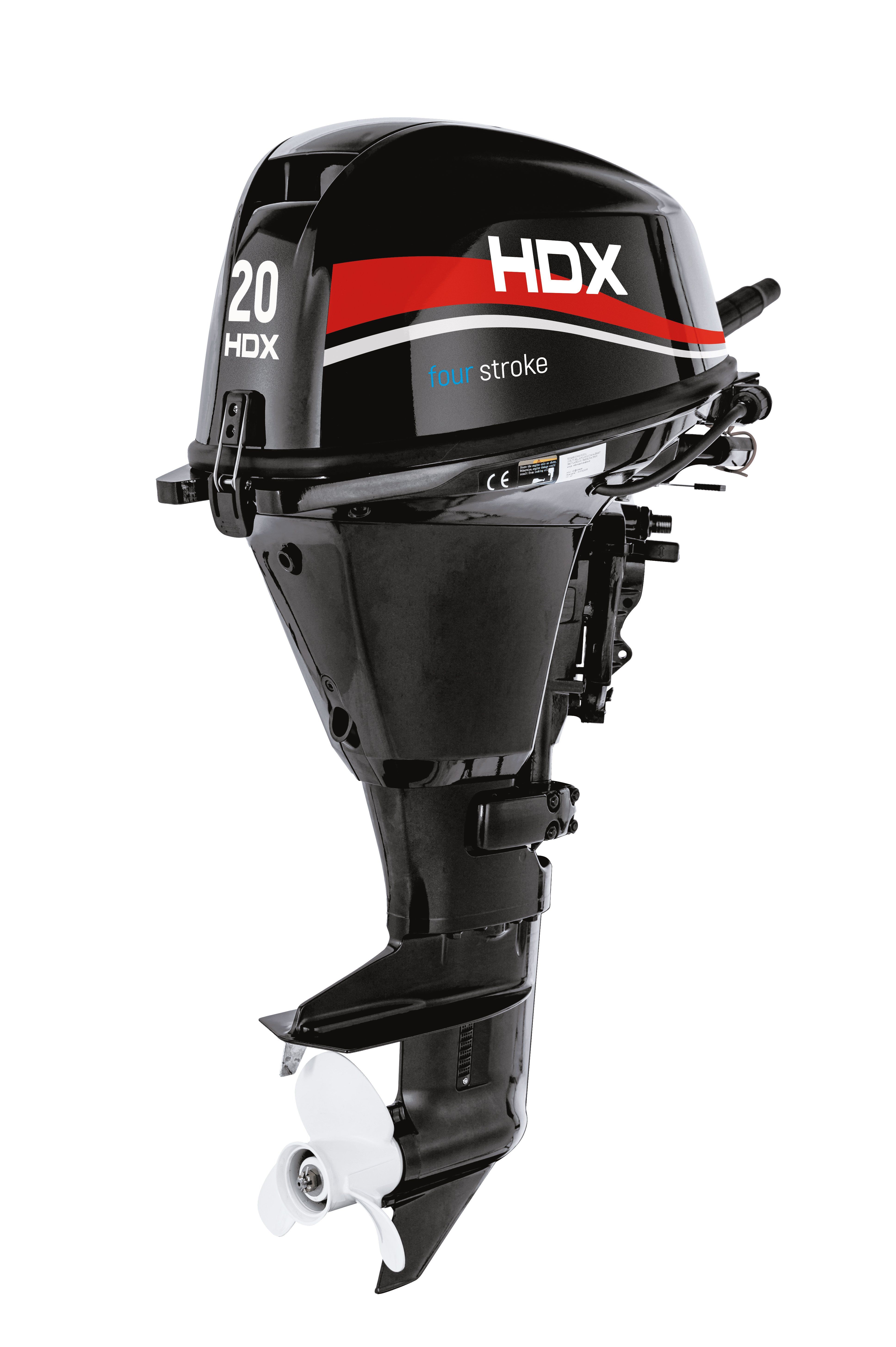 Мотор лодочный HDX F 20 ABMS-EFI (Румпель,  Ручной запуск,  Инжектор)
