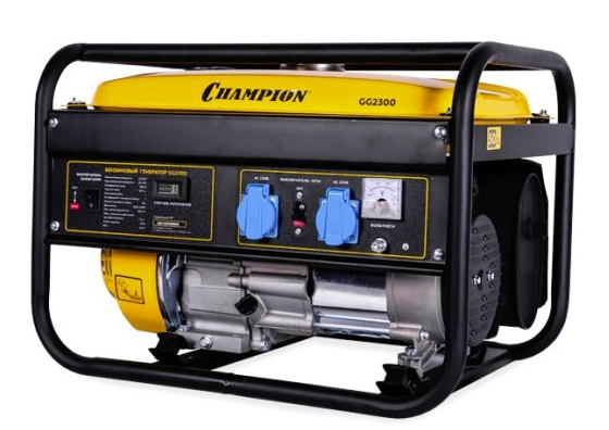 Электрогенератор бензиновый CHAMPION GG2300 (2, 3/2, 5кВт,  220В,  37кг)