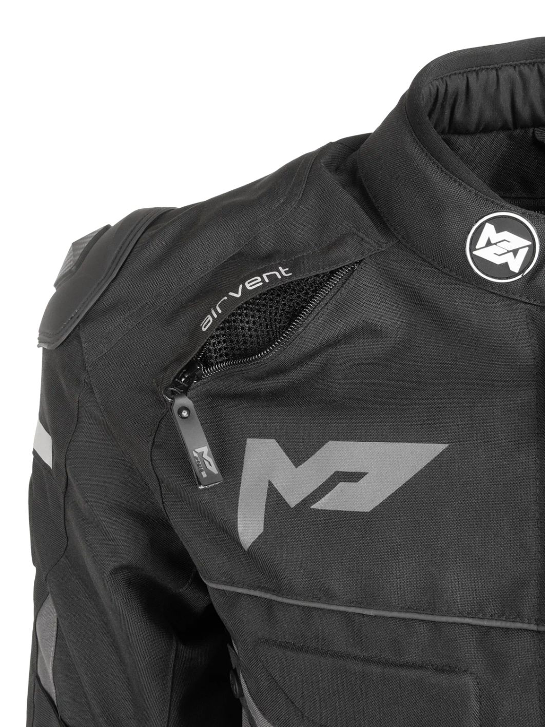 Куртка текстильная MOTEQ GRAY черно-серая 3XL