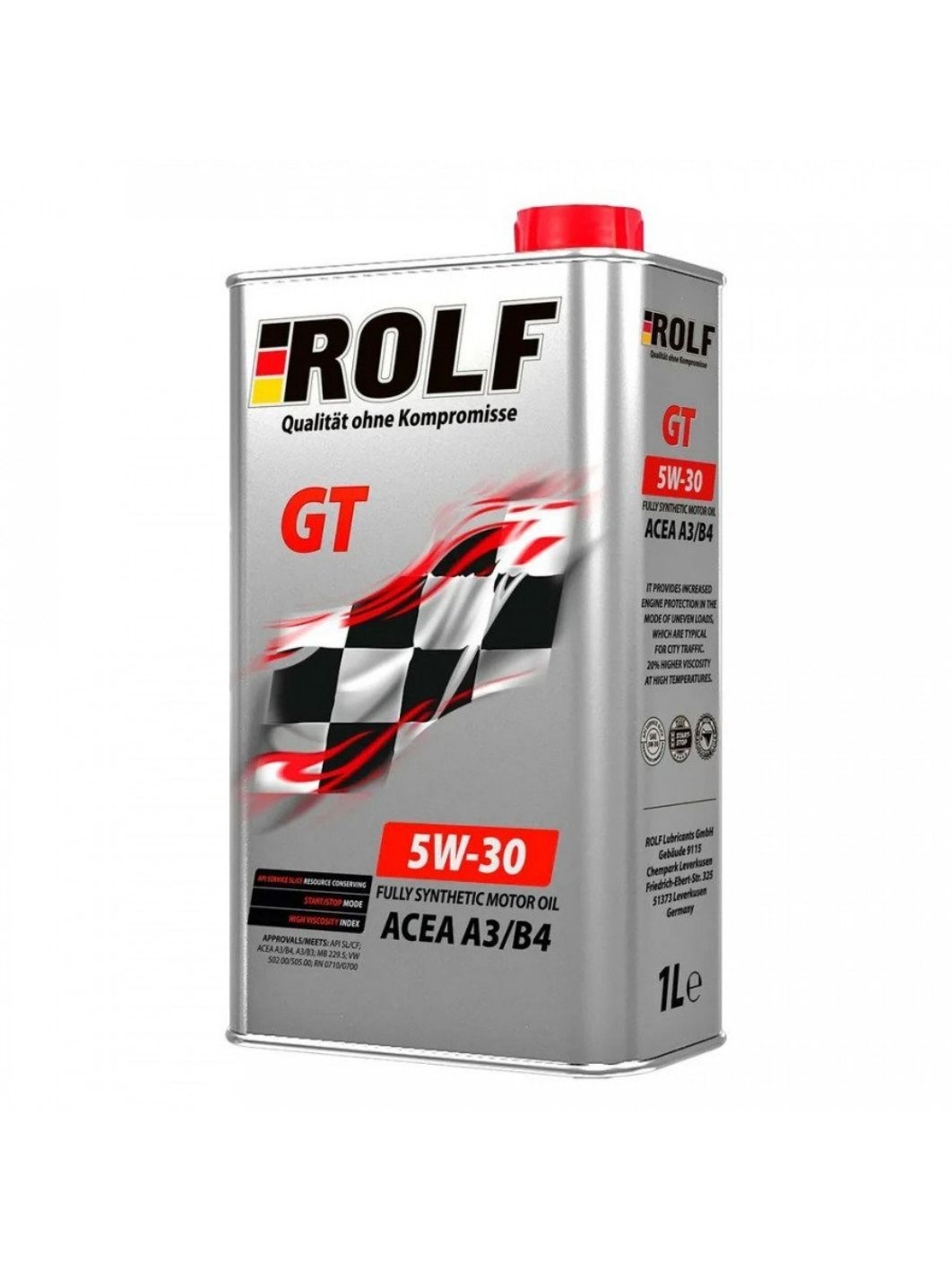 ROLF GT 5W30 A3/B4 1л синтетическое моторное масло