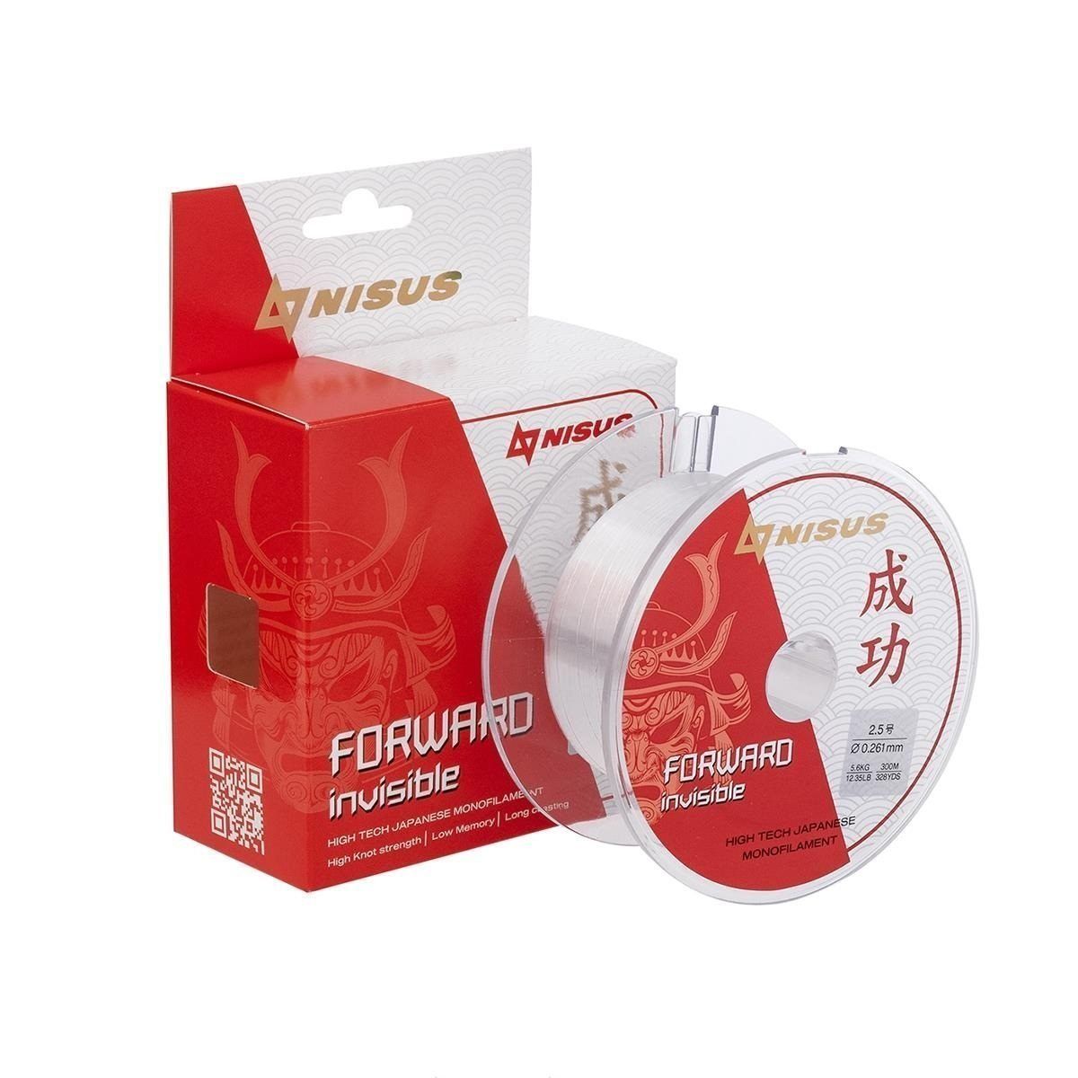 Леска FORWARD Invisible 0, 261mm/300m Nylon Transparent Nisus