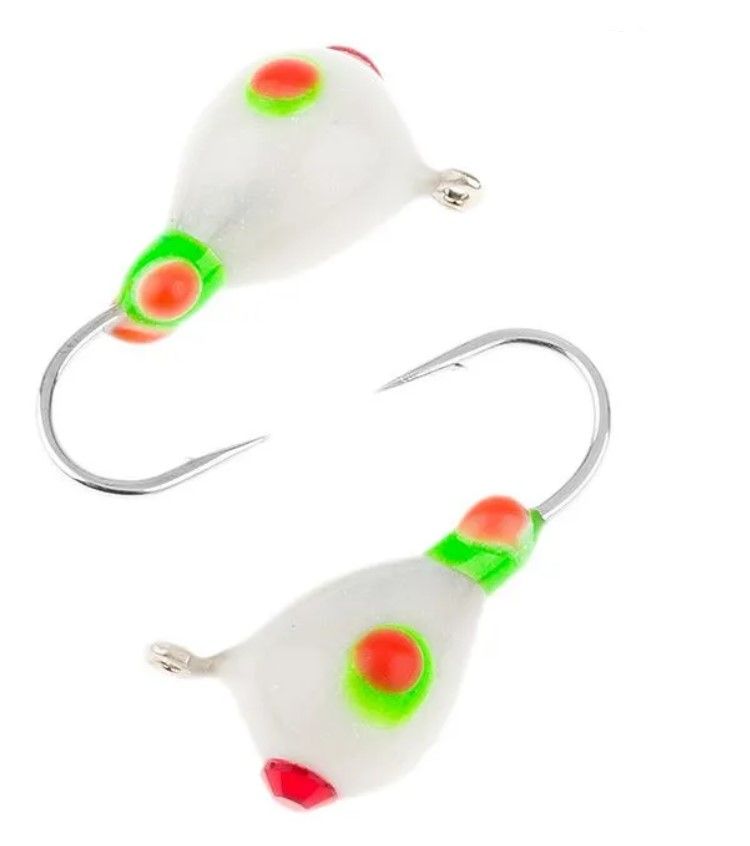 Мормышка W Spider Капля с ушком краш. 5, 0 мм 1, 90 гр. 274P обмаз. с камнем