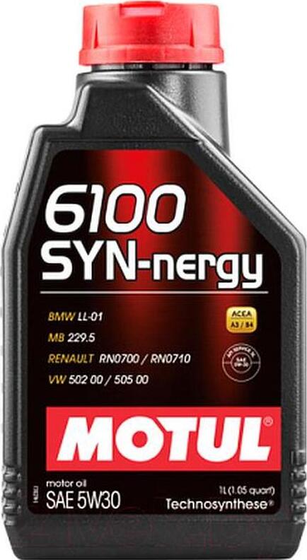 MOTUL 6100 Syn-Nergy 5W40 1L моторное масло 107975/111689/113880