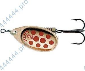 Блесна вращающаяся Mepps "Aglia PTS 2 Copper/Red dots