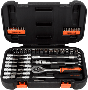 Набор инструмента универсальный 53 предмета 1/4" кейс АвтоДело 39922