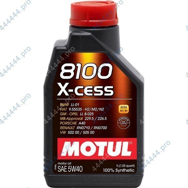 MOTUL 8100 X-Cess 5W40 1L синтетическое моторное масло 111681/109774/102784