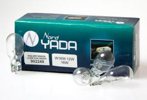 Автолампа 12-16 б/цок YADA Clear W16W (1шт.)