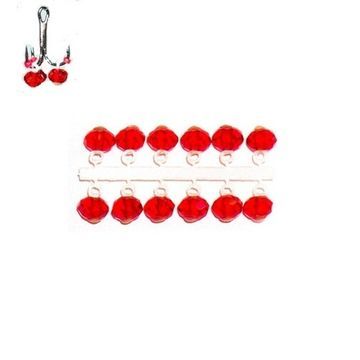 Подвес-серьга МИКРО-БИС ШАР красная 2.3мм К 12шт.