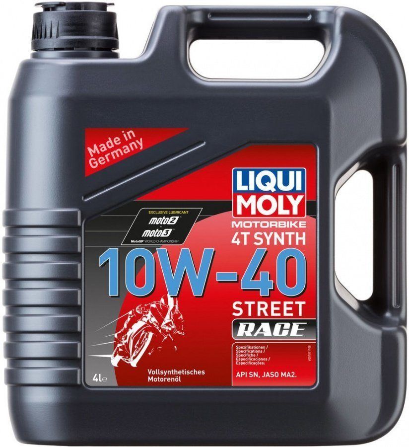 LIQUI MOLY Motorbike 10W40 4T Synth Street Race синтетическое масло для мотоциклов 4L  20754 /мотоотдел/