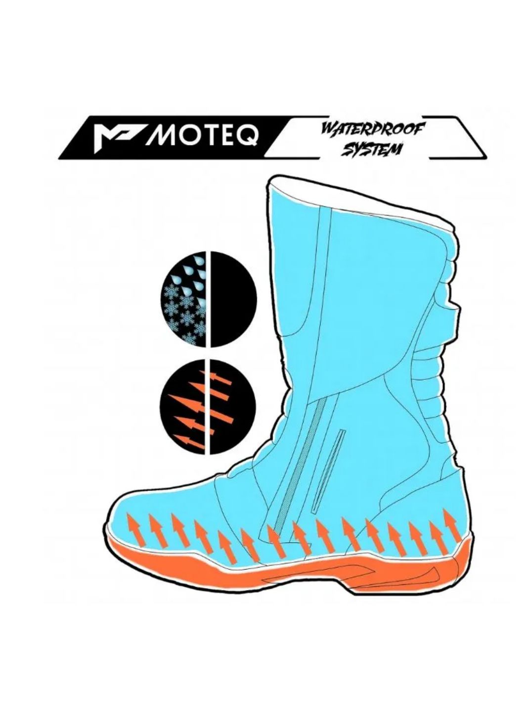 Мотоботы MOTEQ Camel Коричневые, Размер 44