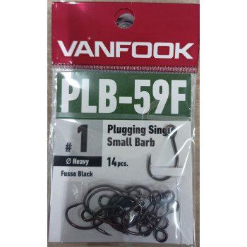 Крючки VANFOOK PLB-59F fusso black (#1)