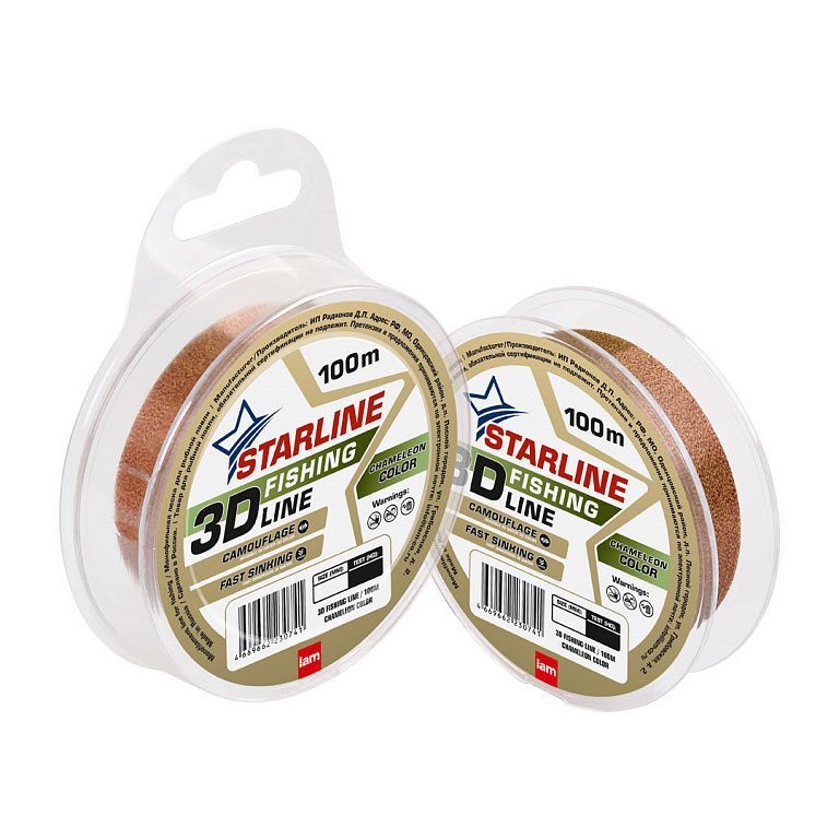 Монофильная леска STARLINE 3D Line Pixel 100m (chameleon) d0.26 