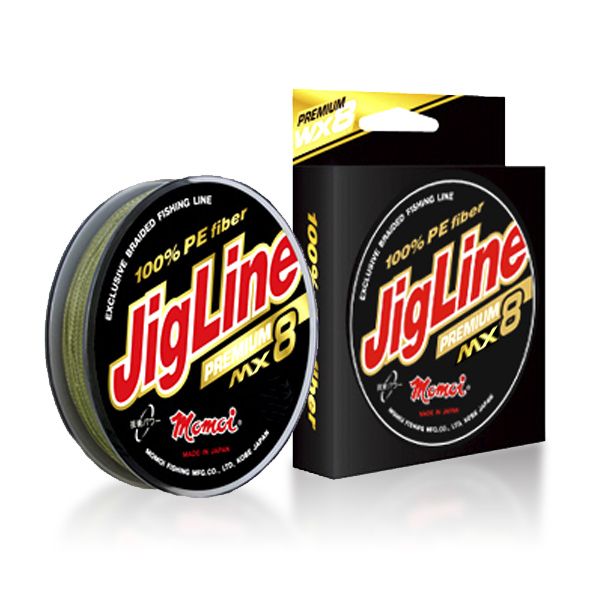 Шнур JigLine Premium WX8 0, 08 мм, 6, 2 кг, 100 м,  хаки