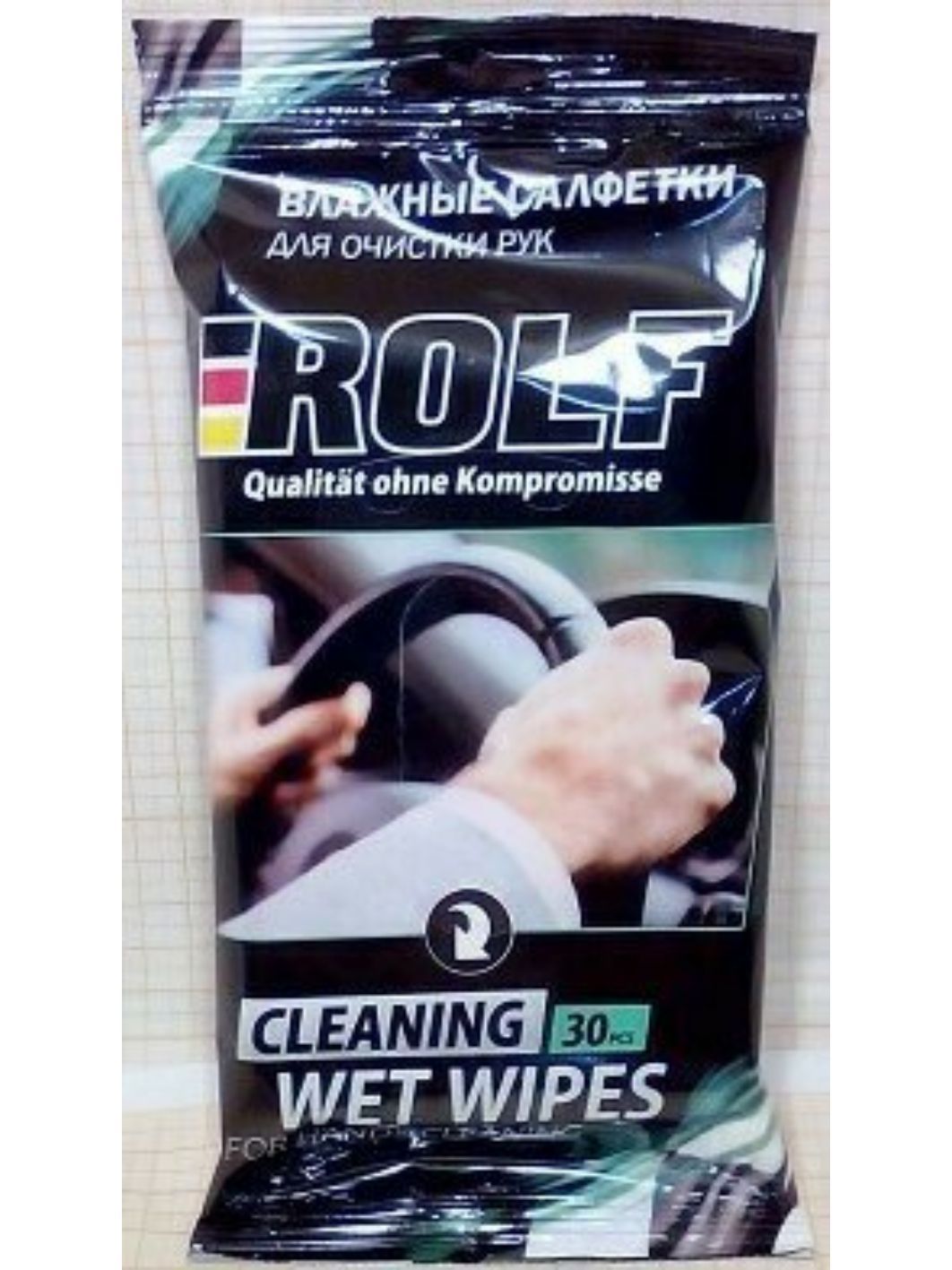 Салфетки влажные для очистки рук 30шт ROLF