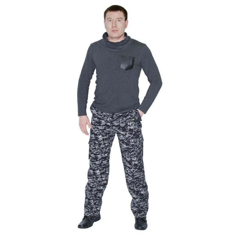 Брюки Армия (рип-стоп,  черная цифра) 7, 62 р-р 60-62 рост 170-176 м