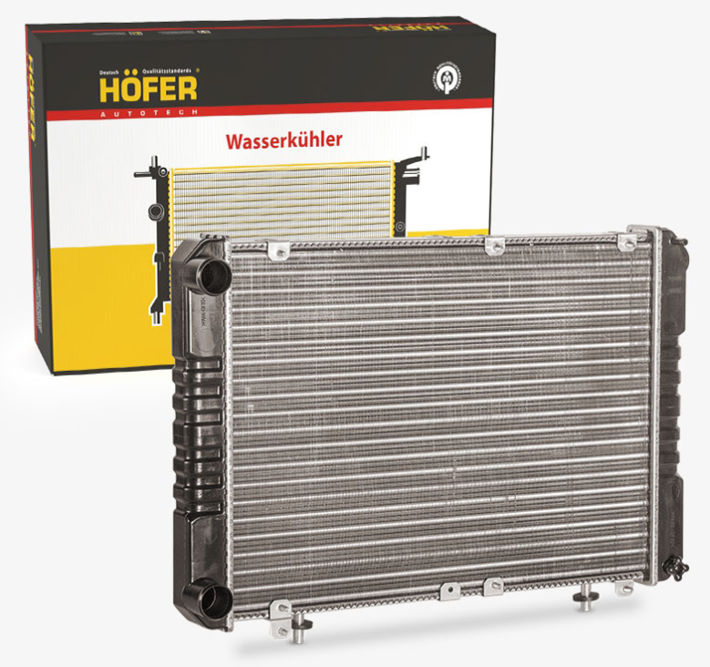 Радиатор охлаждения Лада Веста,  XRay (14-) МКПП,  А/С сборный HOFER HF 708 469