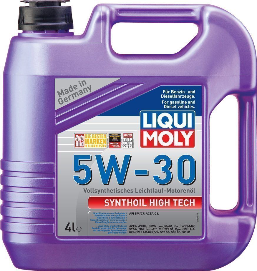 LIQUI MOLY "Synthoil High Tech" 5W30 4L синтетическое моторное масло 9076/20958