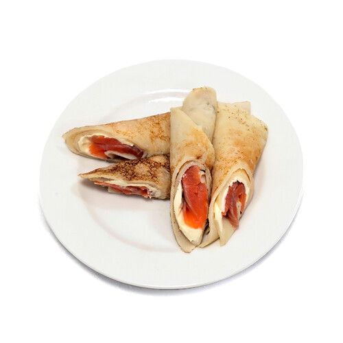 Блинчики с форелью