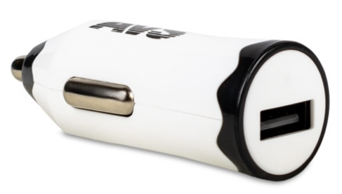Автомобильное зарядное устройство AVS (1USB,  1.2А) белый UC-311