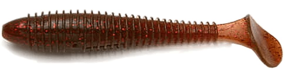 Приманка съедобная Keitech Swing Impact FAT 3.8" PAL #07 Motor Oil Red Flake