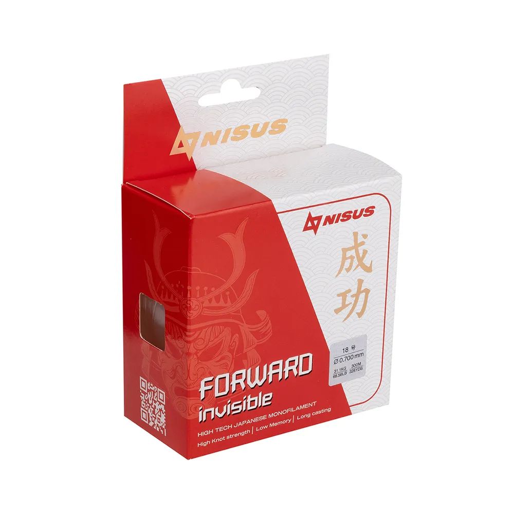Леска FORWARD Invisible 0,70mm/300m Nylon Transparent Nisus 